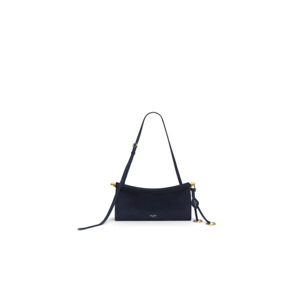 Alaïa Le Click East West Small Bag In Suede - Alaia Bags - Laser Cut Luxury - Shop at Coveti