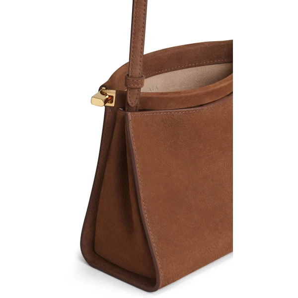Alaïa Le Click Small Square Bag In Nubuck - Alaia Bags - Laser Cut Luxury - Shop at Coveti