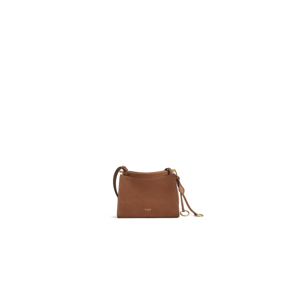 Alaïa Le Click Small Square Bag In Nubuck - Alaia Bags - Laser Cut Luxury - Shop at Coveti