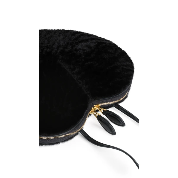 Alaïa Le Cœur Bag In Shaved Shearling - Alaia Bags - Laser Cut Luxury - Shop at Coveti