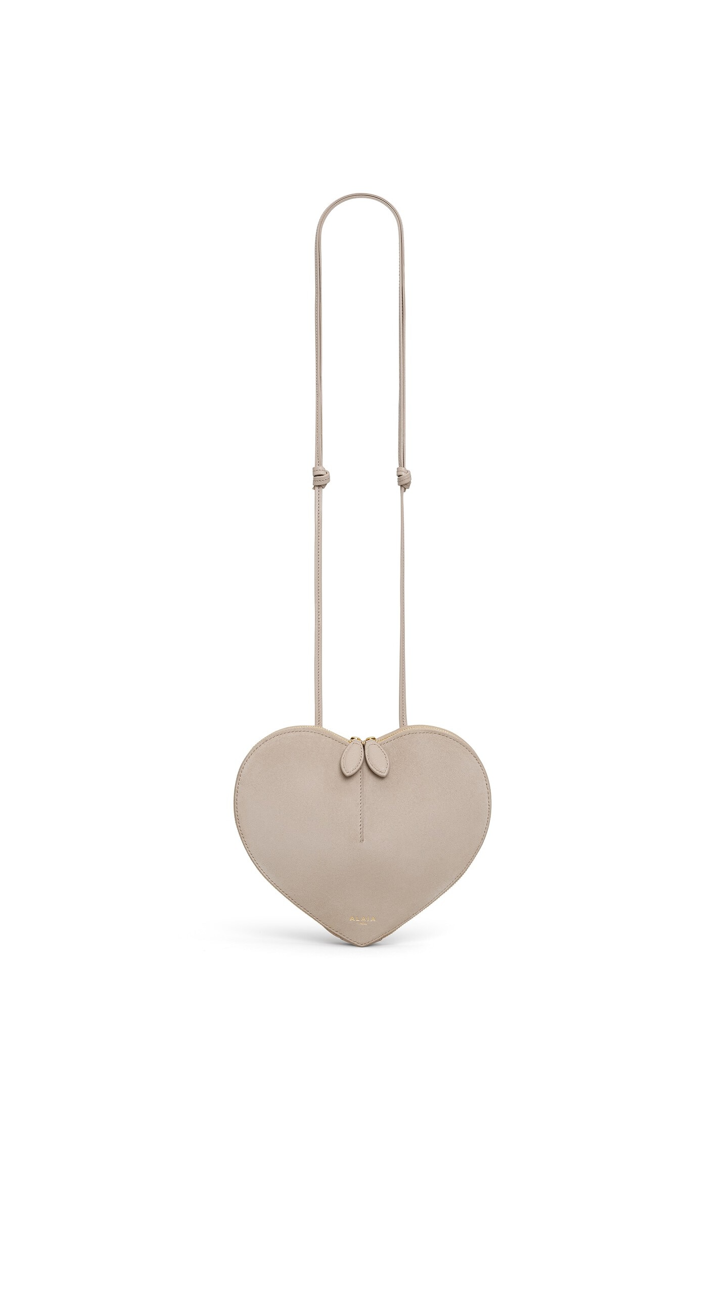 Alaia Le Cœur Bi-Material Bag In Leather