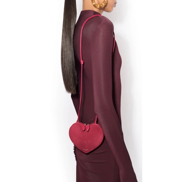 Alaïa Le Cœur Small Bi-Material Bag In Leather - Alaia Bags - Laser Cut Luxury - Shop at Coveti