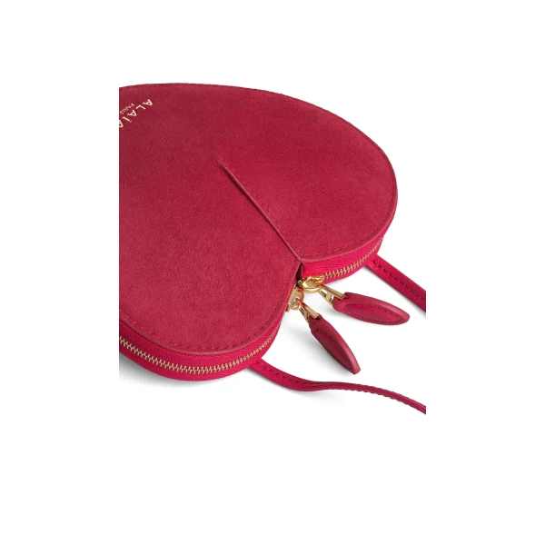 Alaïa Le Cœur Small Bi-Material Bag In Leather - Alaia Bags - Laser Cut Luxury - Shop at Coveti