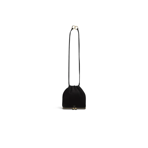 Alaïa Le Pochon Bag In Suede - Alaia Bags - Laser Cut Luxury - Shop at Coveti