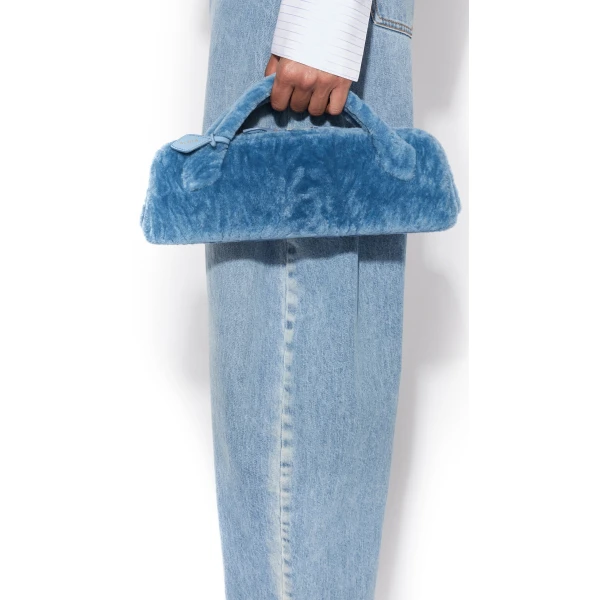 Alaïa Le Teckel Clutch In Shaved Shearling - Alaia Bags - Laser Cut Luxury - Shop at Coveti