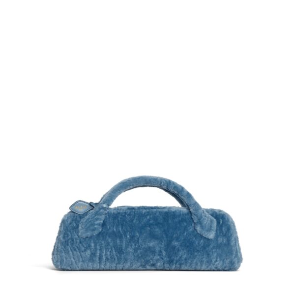 Alaïa Le Teckel Clutch In Shaved Shearling - Alaia Bags - Laser Cut Luxury - Shop at Coveti