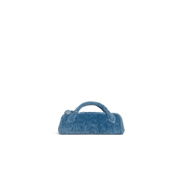Alaïa Le Teckel Clutch In Shaved Shearling - Alaia Bags - Laser Cut Luxury - Shop at Coveti