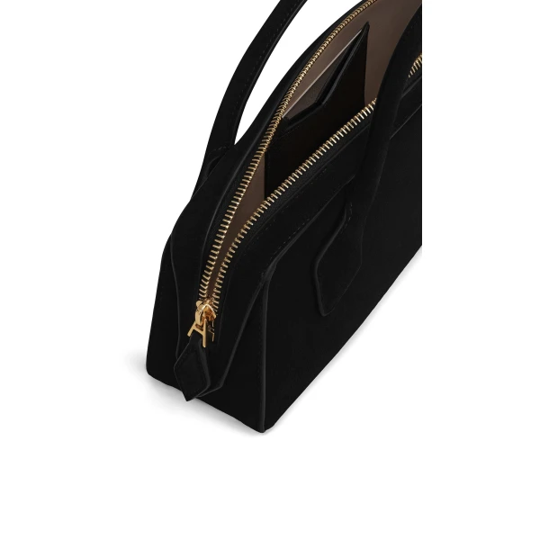 Alaïa Le Teckel Clutch In Suede - Alaia Bags - Laser Cut Luxury - Shop at Coveti
