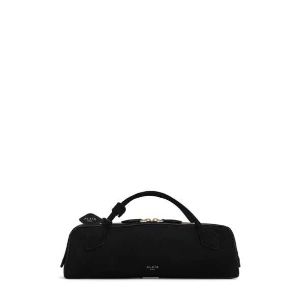 Alaïa Le Teckel Clutch In Suede - Alaia Bags - Laser Cut Luxury - Shop at Coveti