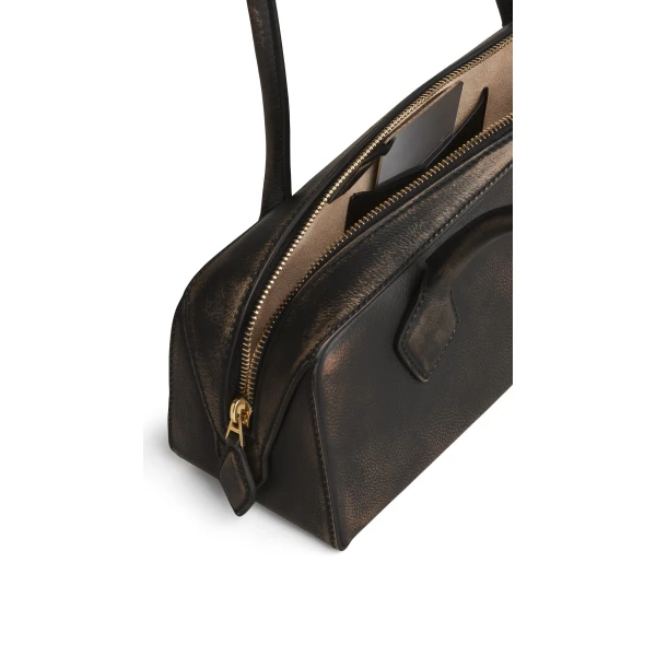Alaïa Le Teckel Medium Bag In Aged Leather - Alaia Bags - Laser Cut Luxury - Shop at Coveti