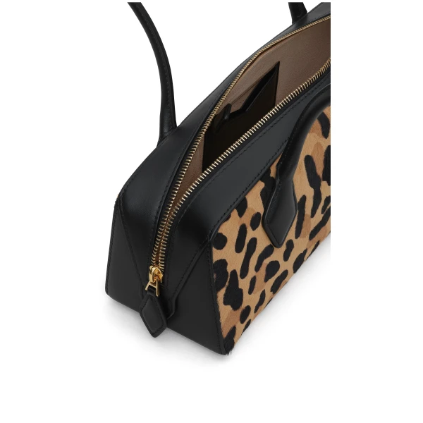 Alaïa Le Teckel Medium Bag In Leopard Haircalf - Alaia Bags - Laser Cut Luxury - Shop at Coveti