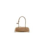 Alaïa Le Teckel Medium Bag In Merino Shearling - Alaia Bags - Laser Cut Luxury - Shop at Coveti