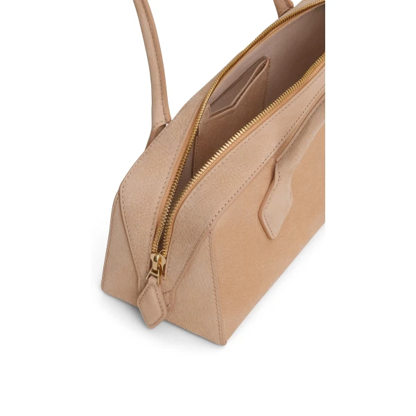 Alaïa Le Teckel Medium Bag In Nubuck - Alaia Bags - Laser Cut Luxury - Shop at Coveti