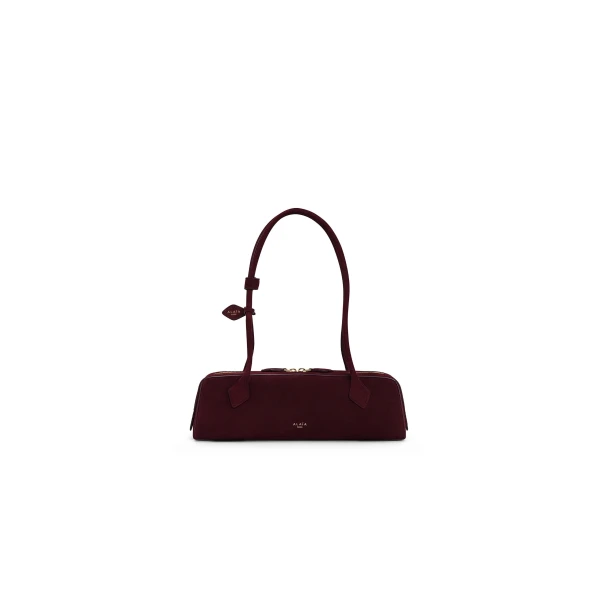 Alaïa Le Teckel Medium Bag In Suede - Alaia Bags - Laser Cut Luxury - Shop at Coveti