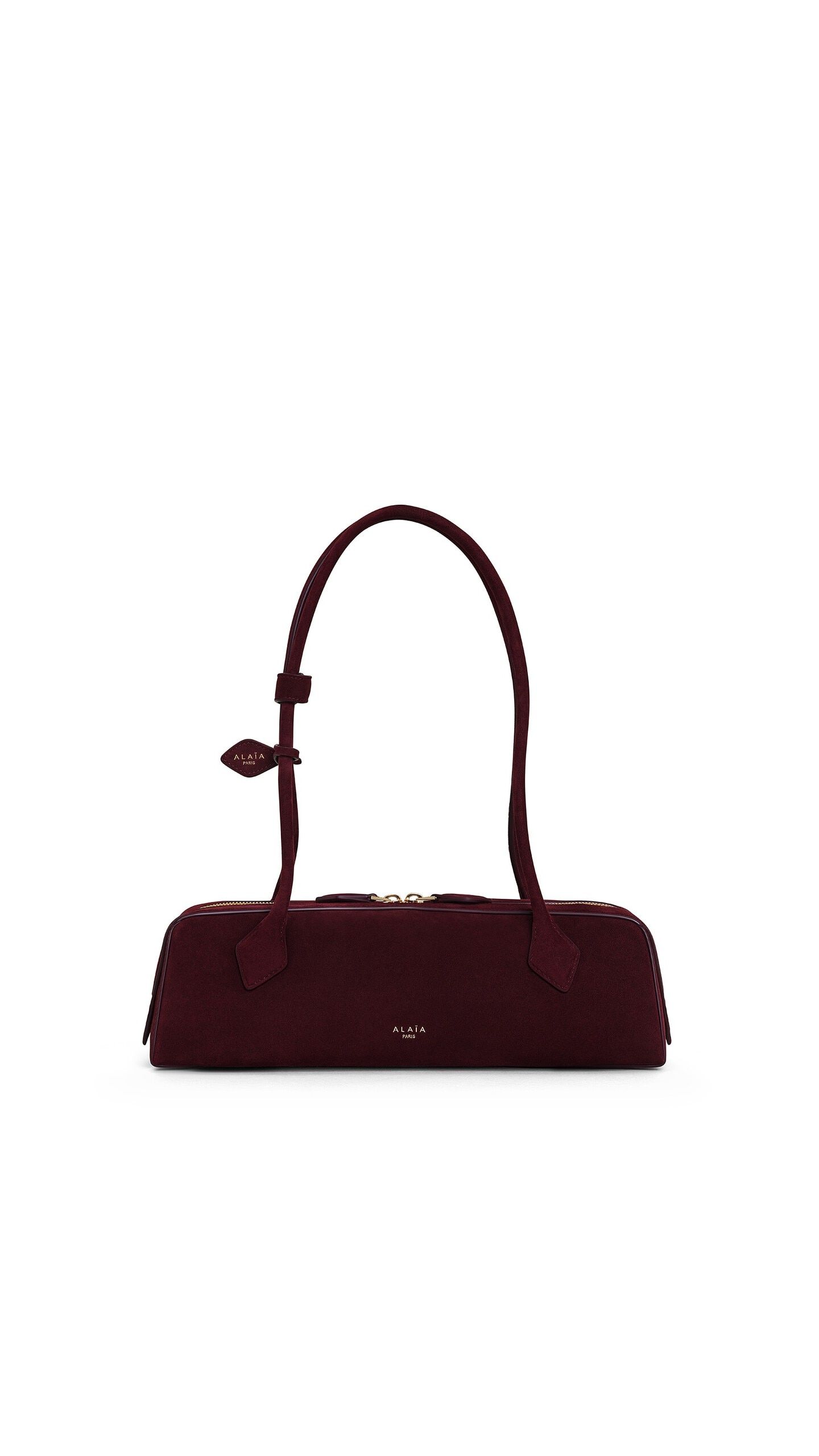 Alaia Le Teckel Medium Bag In Suede