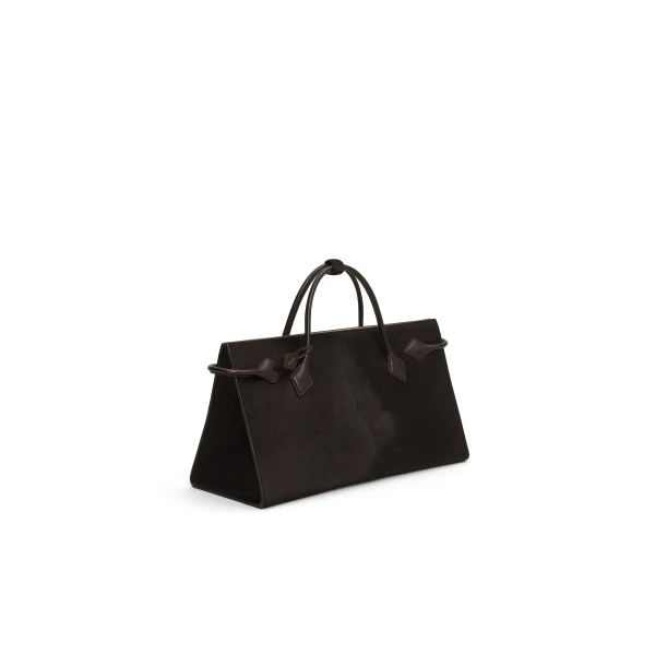 Alaïa Le Teckel Tote Bag In Haircalf Leather - Alaia Bags - Laser Cut Luxury - Shop at Coveti