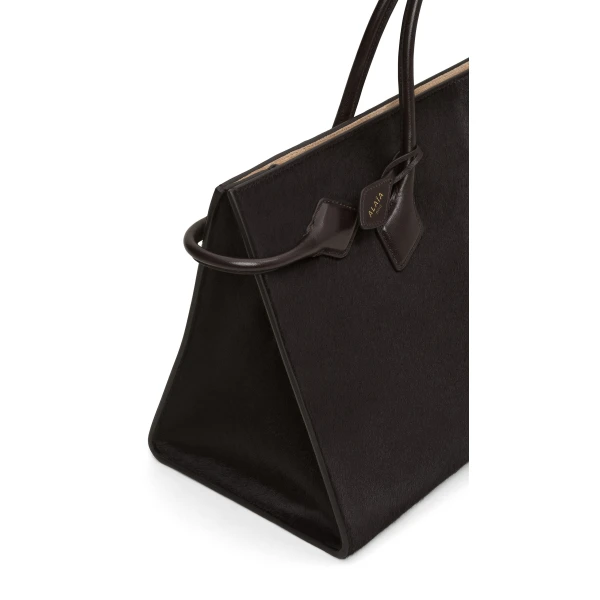 Alaïa Le Teckel Tote Bag In Haircalf Leather - Alaia Bags - Laser Cut Luxury - Shop at Coveti