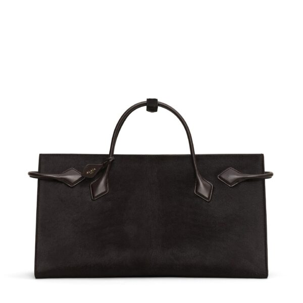 Alaïa Le Teckel Tote Bag In Haircalf Leather - Alaia Bags - Laser Cut Luxury - Shop at Coveti