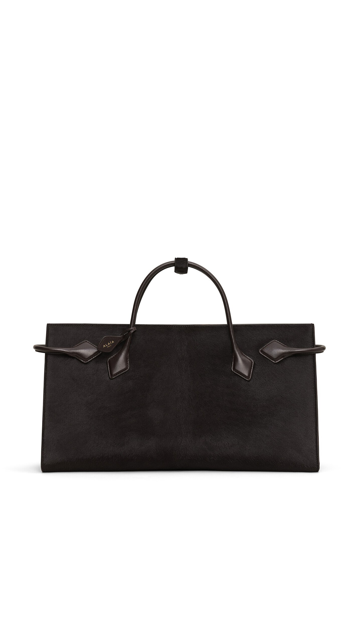 Alaïa Le Teckel Tote Bag In Haircalf Leather - Alaia Bags - Laser Cut Luxury - Shop at Coveti