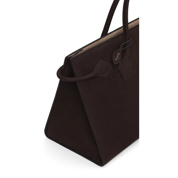 Alaïa Le Teckel Tote Bag In Nubuck - Alaia Bags - Laser Cut Luxury - Shop at Coveti