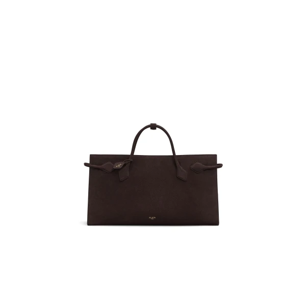 Alaïa Le Teckel Tote Bag In Nubuck - Alaia Bags - Laser Cut Luxury - Shop at Coveti