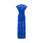 Leo Lin Blue Dresses Premium lace midi dress