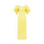 Leo Lin Yellow Dresses Premium embellished maxi dress