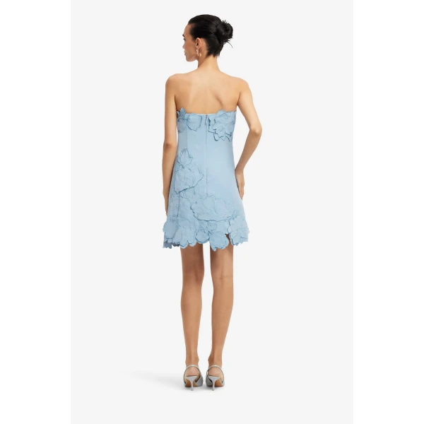 Leo Lin Ayla Appliqué Bustier Mini Dress, view 5