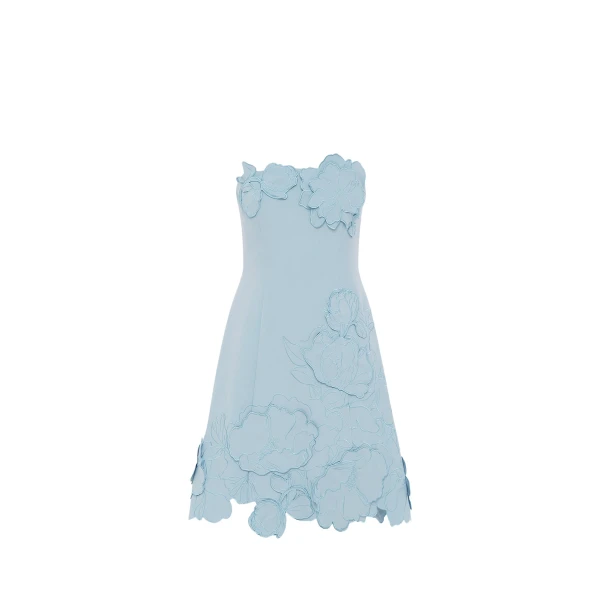 Leo Lin Ayla Appliqué Bustier Mini Dress