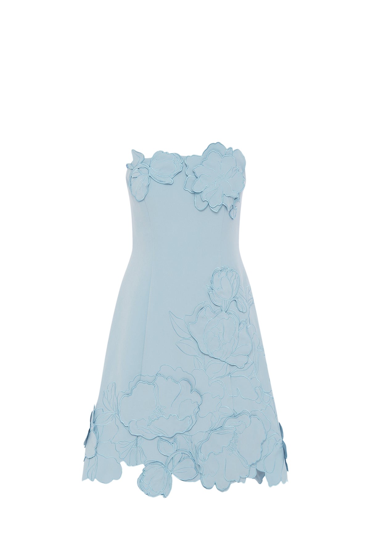 Leo Lin Ayla Appliqué Bustier Mini Dress