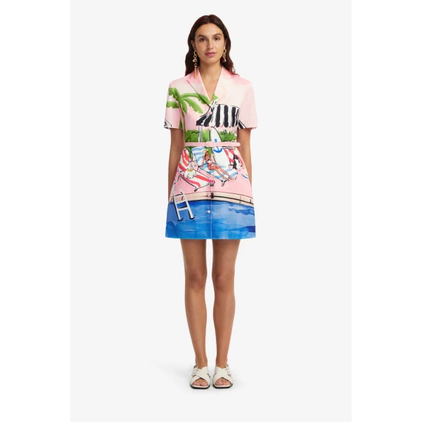 Leo Lin Brigitte Mini Dress, view 2