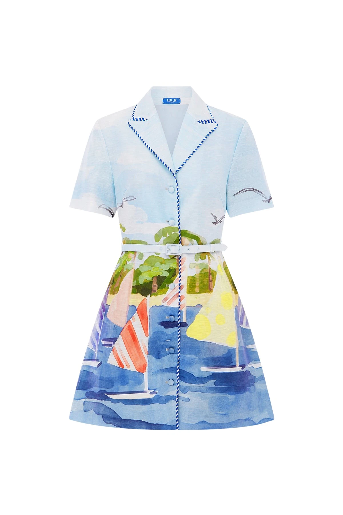 Leo-Lin-Brigitte-790105_nobg Leo Lin Blue Dresses Sailing ships scatter across a soft canvas