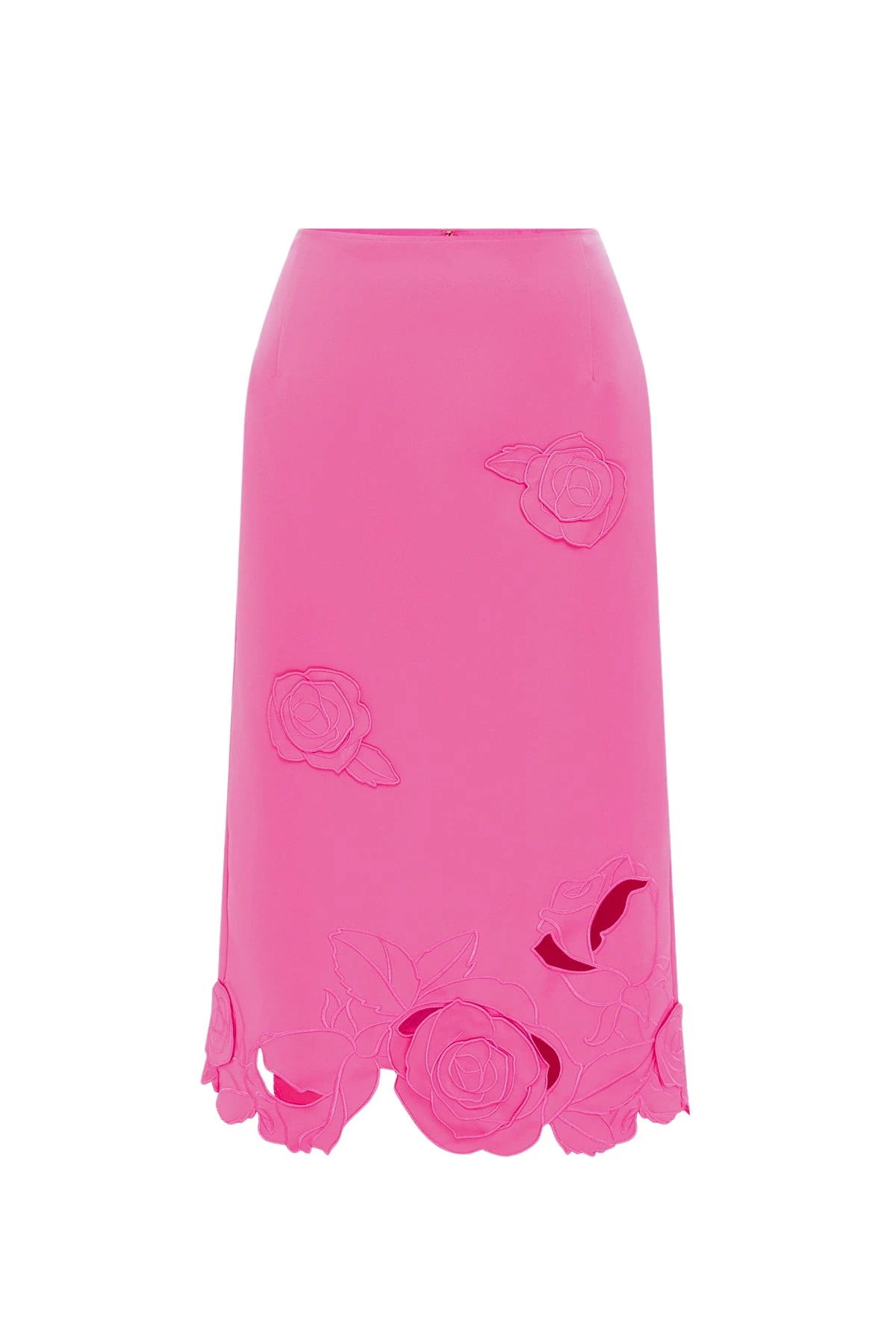 Leo-Lin-Carly77128_nobg Leo Lin Pink Skirts Premium appliqué midi skirt