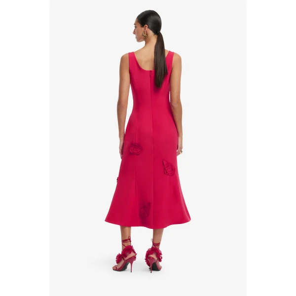 Leo Lin Emily Appliqué Midi Dress, view 5