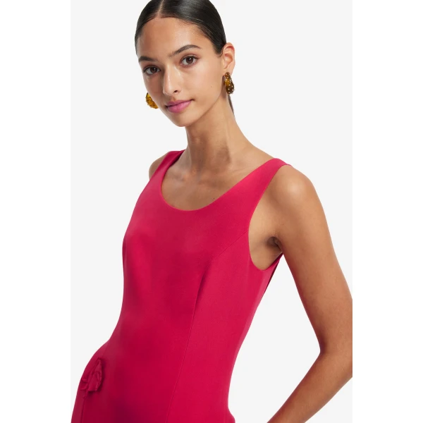 Leo Lin Emily Appliqué Midi Dress, view 6