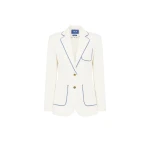 Leo Lin White Jackets Premium wool blend tailored blazer