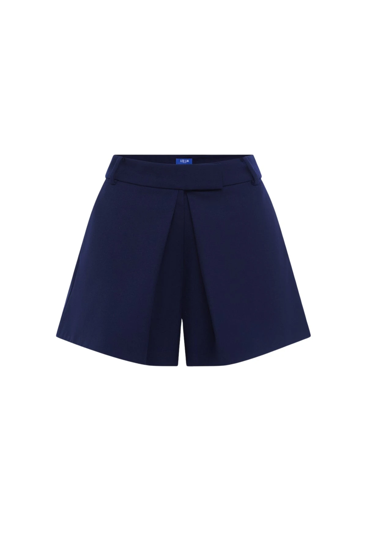 Leo-Lin-Josie-697586_nobg Leo Lin Blue Shorts Premium wool blend shorts