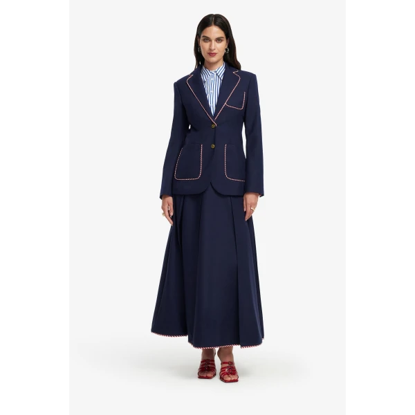 Box pleat skirt