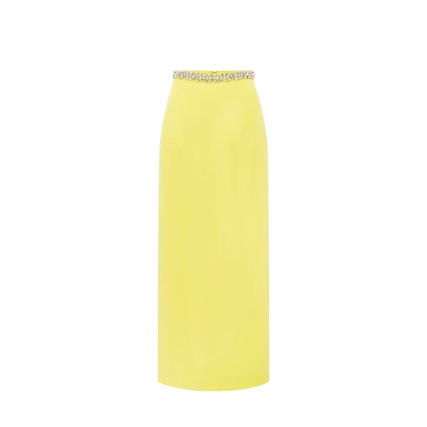 Leo Lin Yellow Skirts Premium maxi skirt