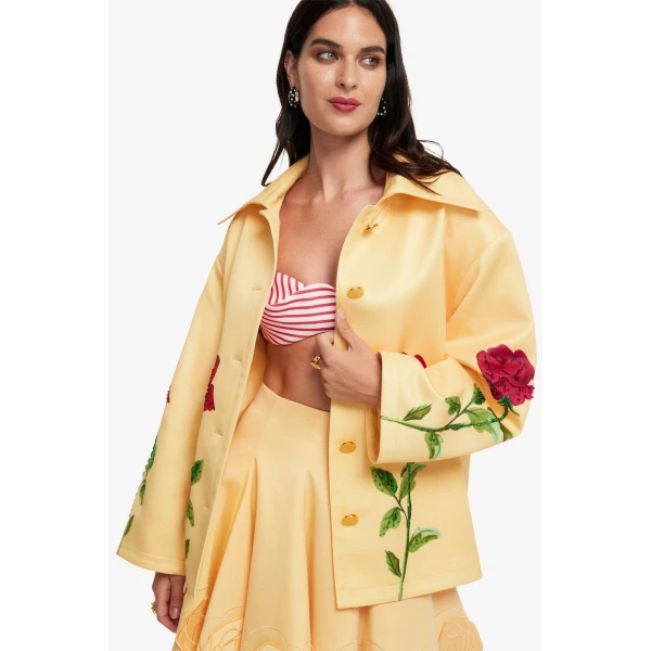 Accented gold buttons