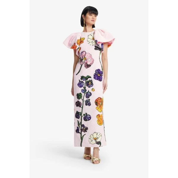 spending over 600 hours of meticulous artistry on the Lucinda Beaded Maxi Dress. Before our Atelier artisans begin crafting your made to order garment