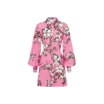 Leo Lin Pink Dresses Soft pink and ivory magnolias scattered across a gentle base. Light