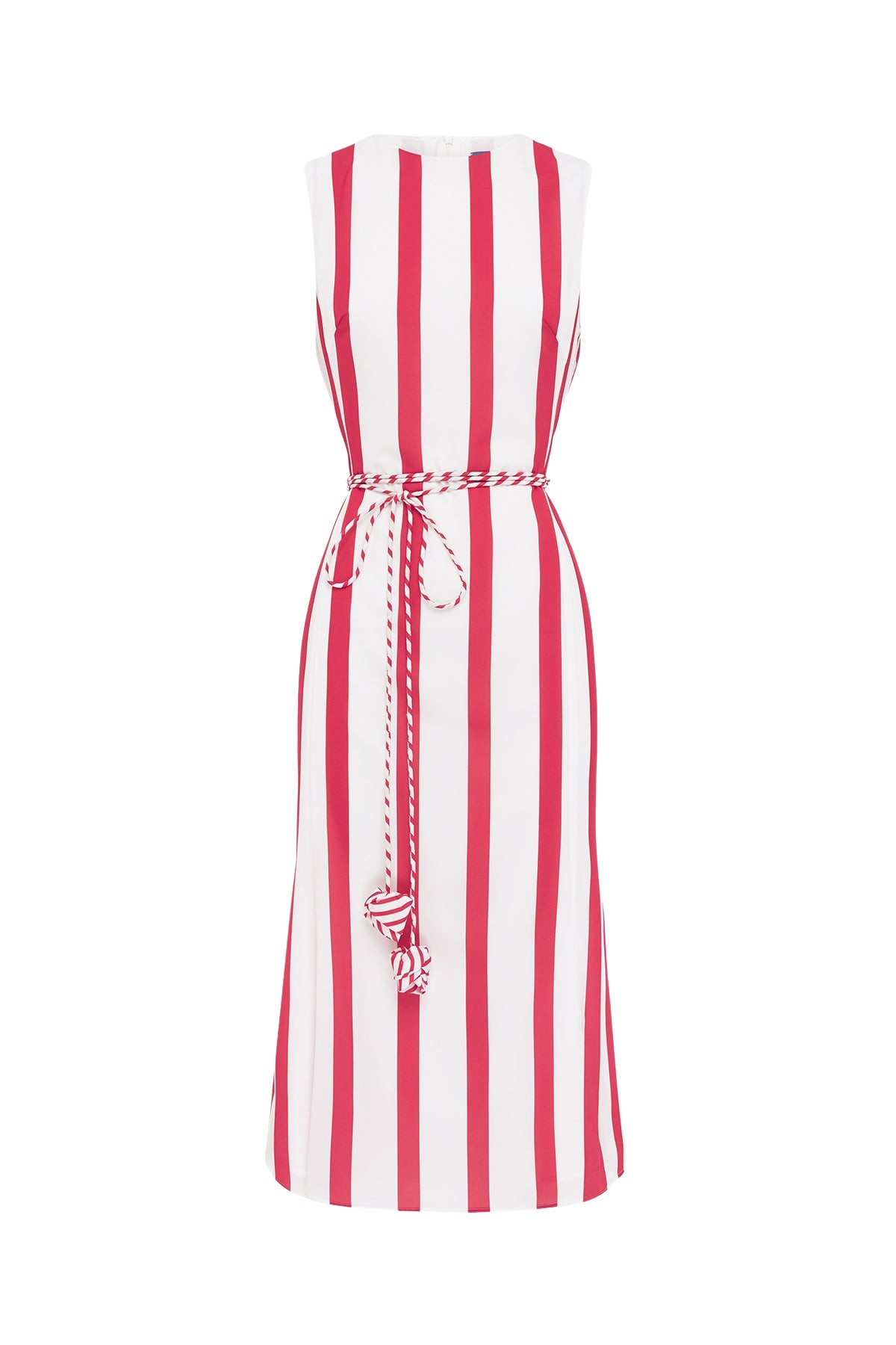 Leo Lin Olive Striped Midi Dress