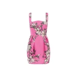 Leo Lin Pink Dresses Soft pink and ivory magnolias scattered across a gentle base. Light
