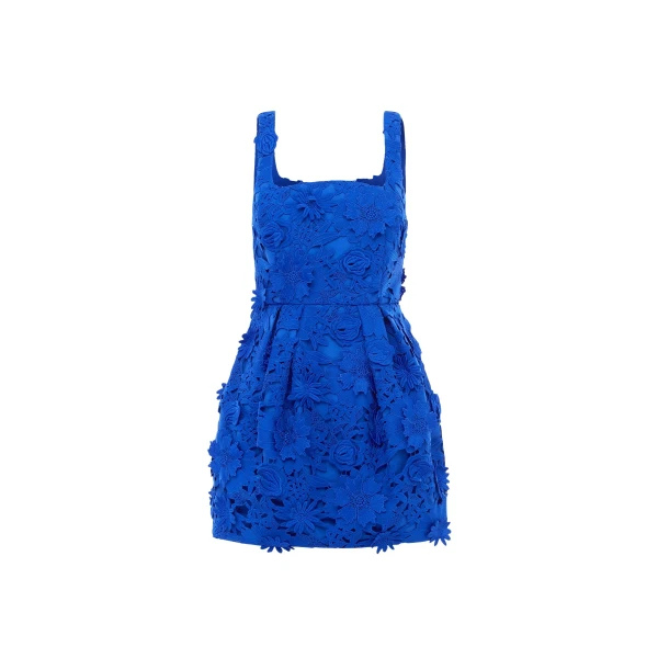 Leo Lin Blue Dresses Premium lace mini dress