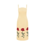 Leo Lin Yellow Dresses Premium embellished midi dress