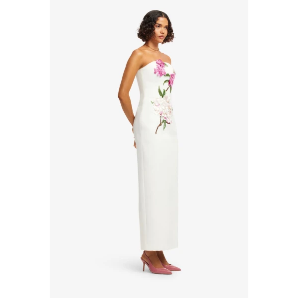 Premium embroidered maxi dress