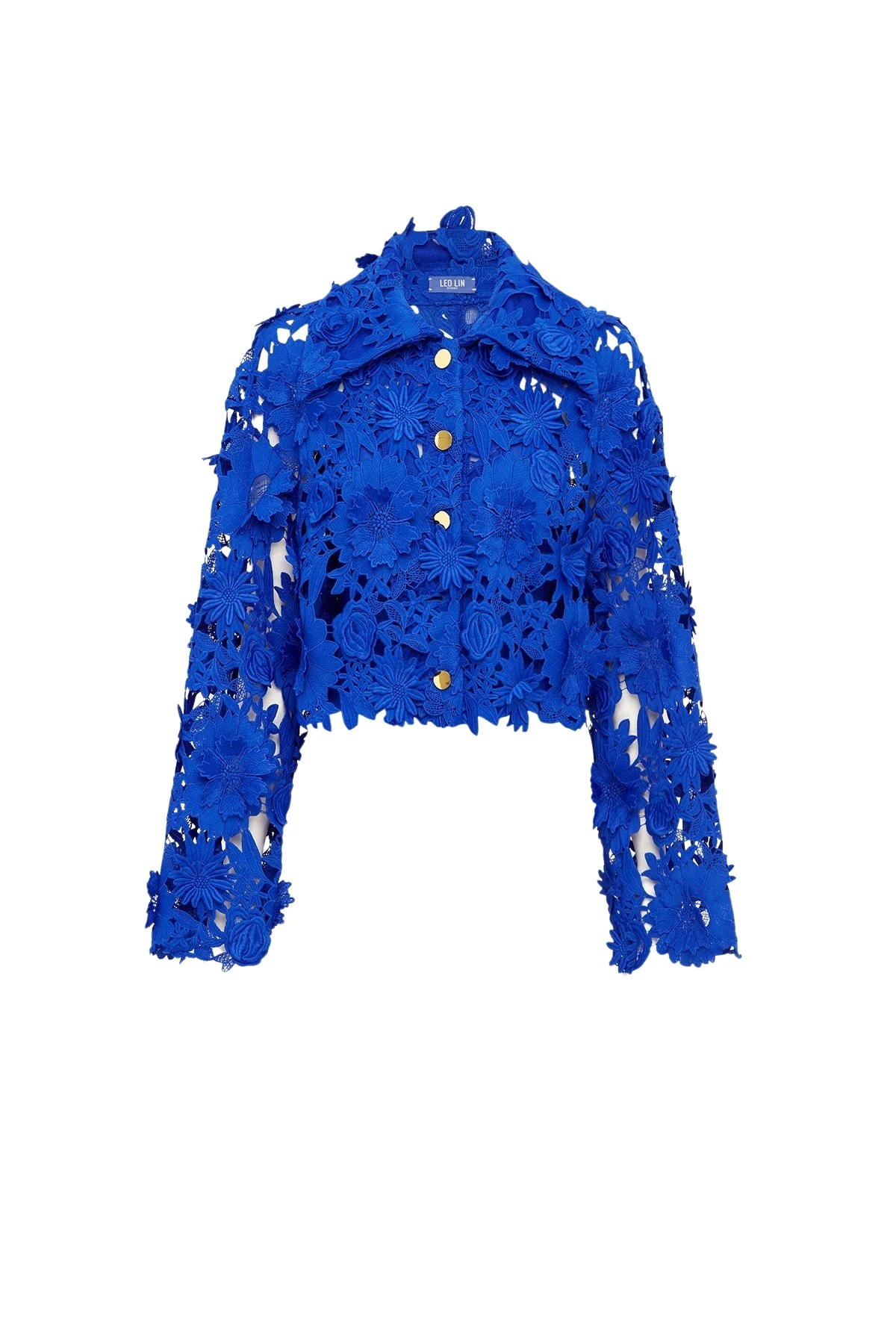 Leo-Lin-Robyn88510_nobg Leo Lin Blue Tops Premium lace shirt