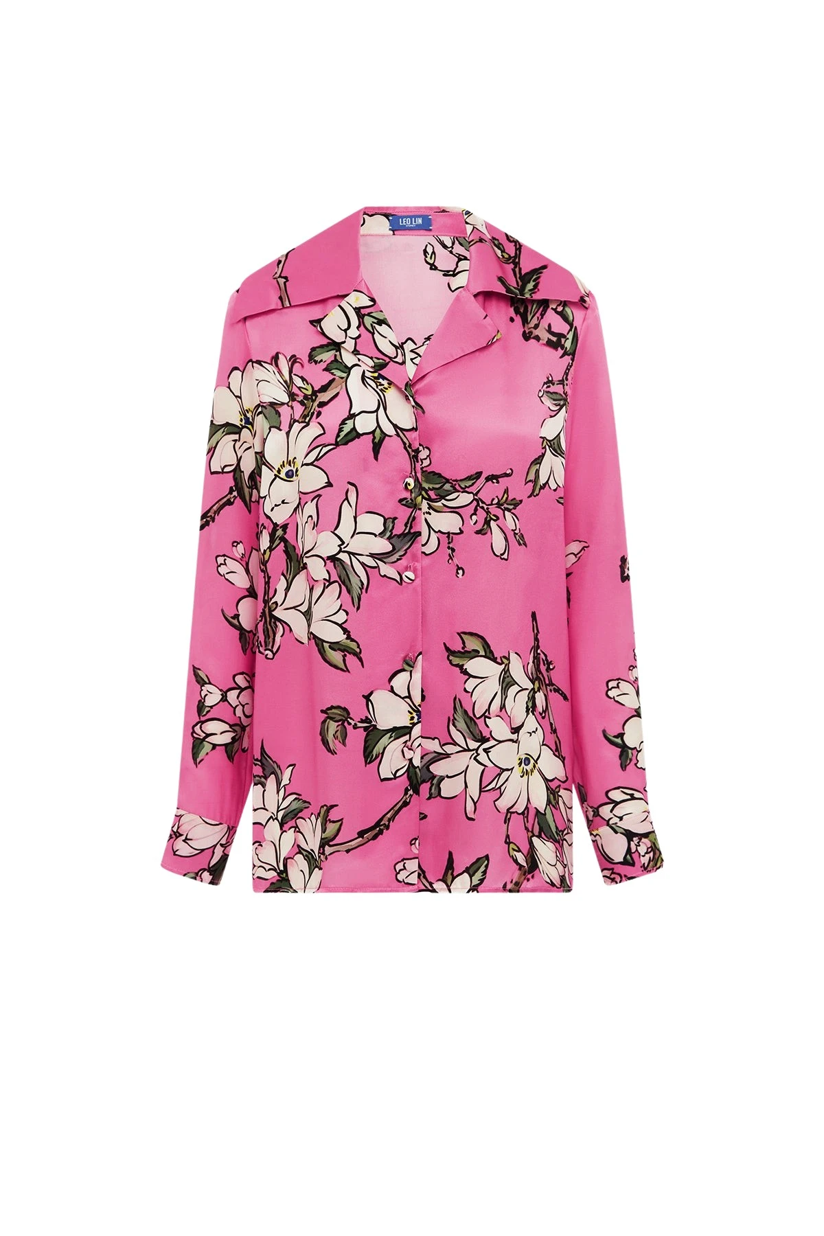 Leo-Lin-Sandra62683_nobg Leo Lin Pink Tops Soft pink and ivory magnolias scattered across a gentle base. Light