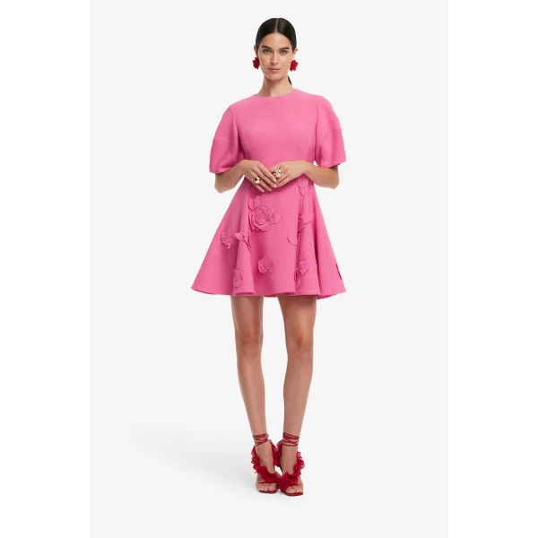 Leo Lin Simona Appliqué Mini Dress, view 3